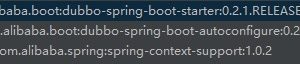 SpringBoot整合Dubbo并集成Zookeeper的依赖说明